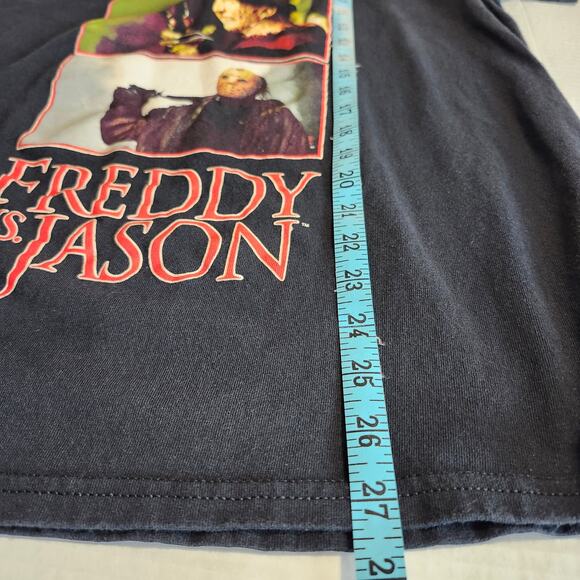 Freddy Vs Jason Men's Black Graphic Tee Short Sleeve Rare Size Medium - Picture 9 of 9